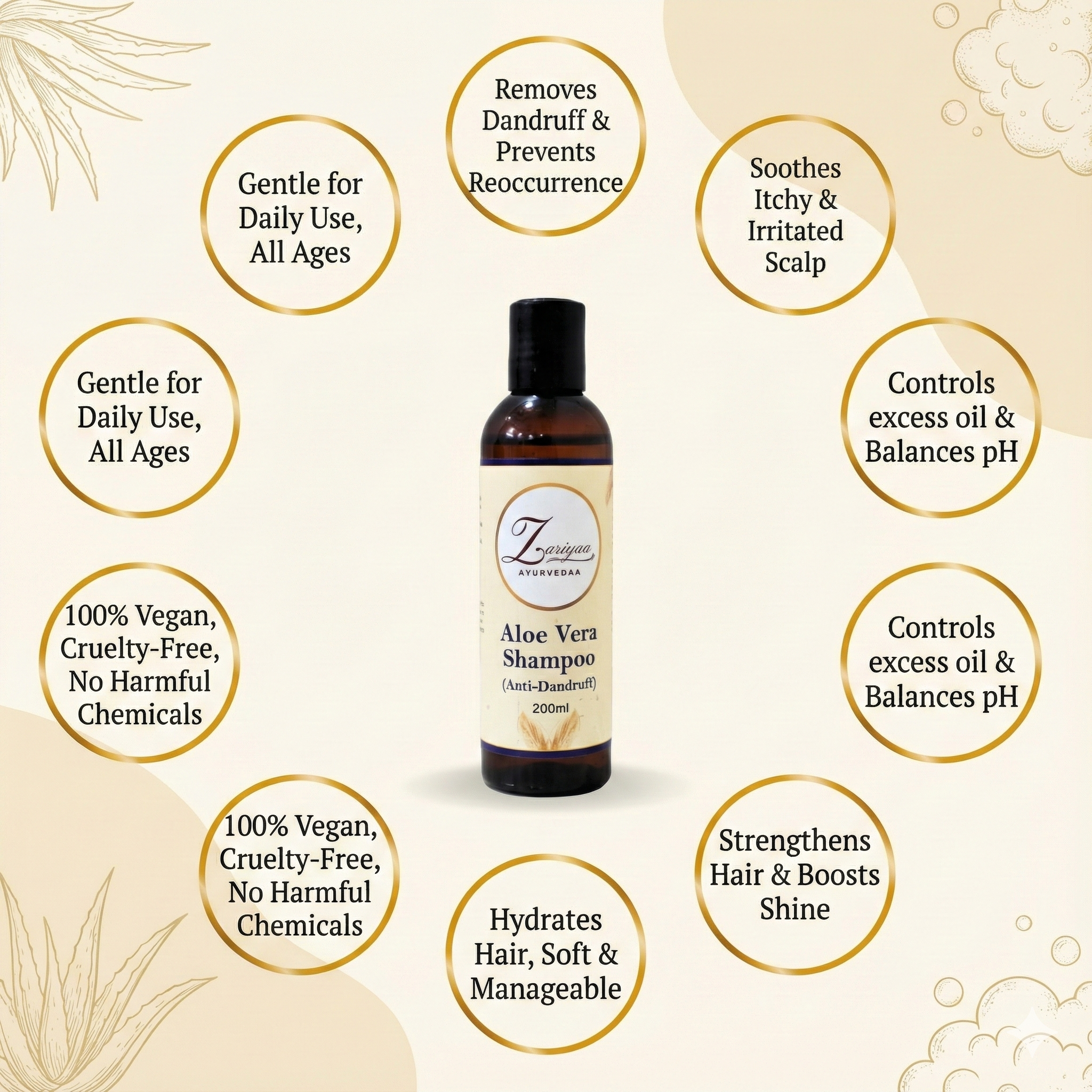 Aloe Vera Anti Dandruff Shampoo