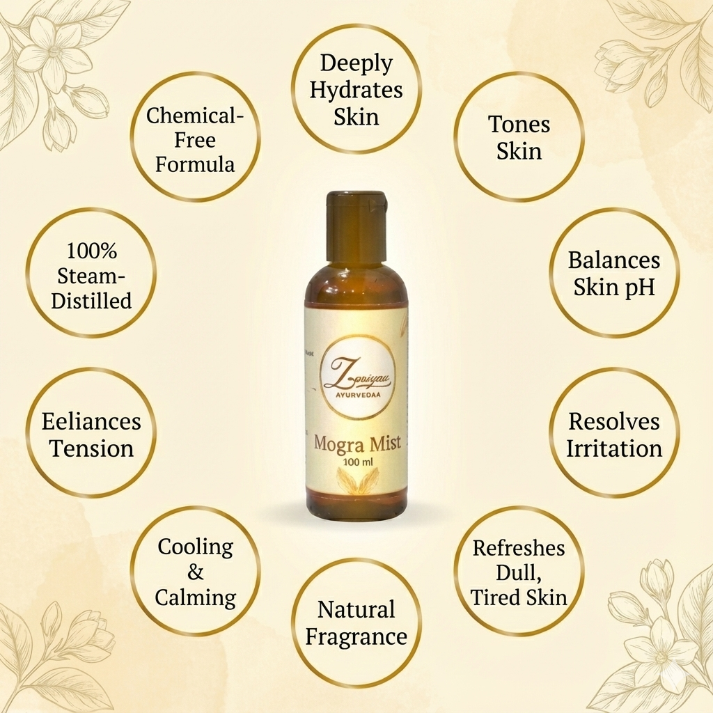 Pure Ayurvedic Mogra Mist (Jasmine Water)