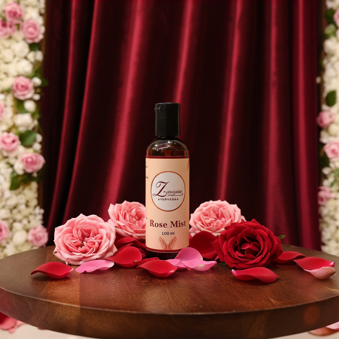 Pure Ayurvedic Rose Mist – Hydrating & Refreshing Facial Toner & Body Mist